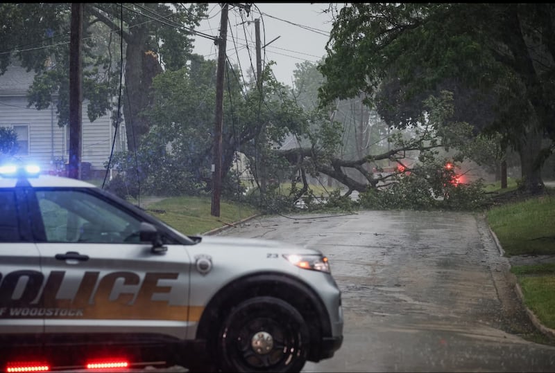 Storms rolled through McHenry County Wednesday, June 10, 2026.