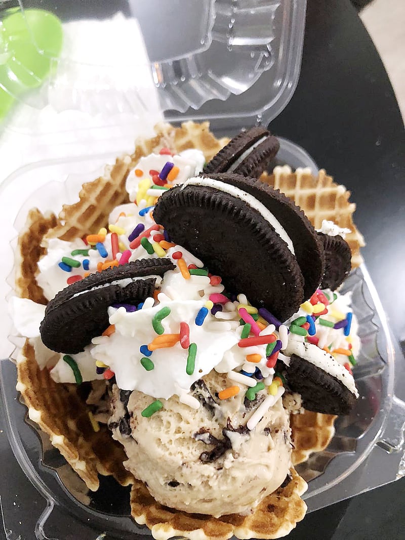 Oreo ice cream nachos is on the menu at Sundae Funday in Rock Falls.
