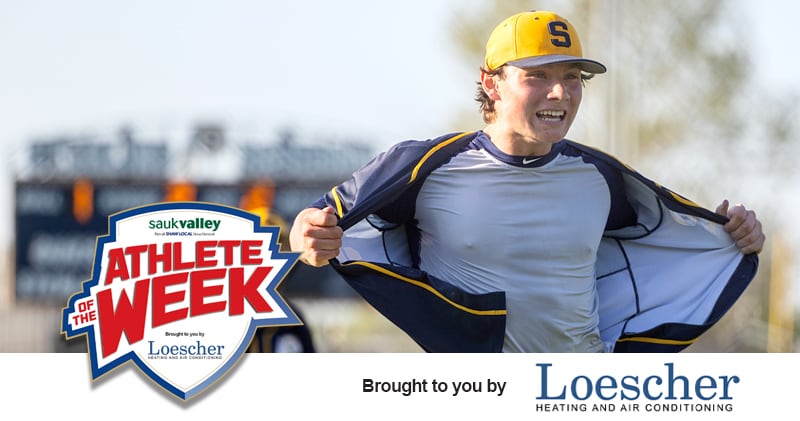 Sterling senior baseball player Eli Penne is the Sauk Valley Athlete of the Week, presented by Loescher Heating and Air Conditioning.