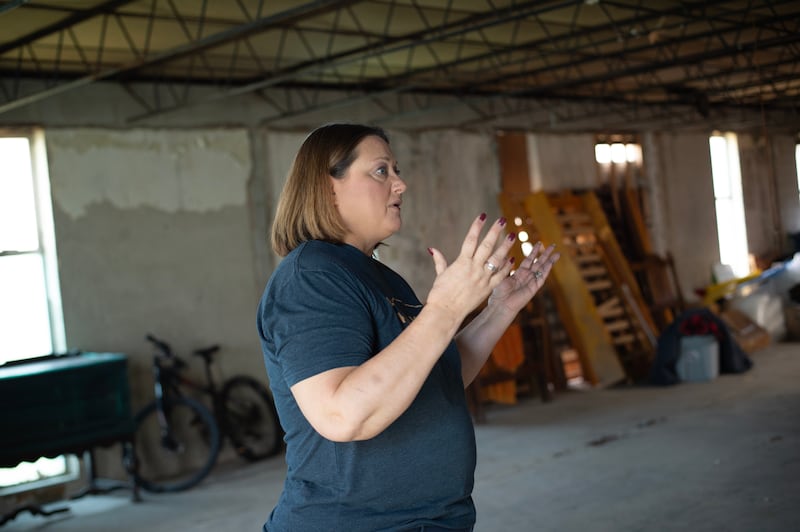 Dawn Broers, executive director of Fortitude Community Outreach, gives a tour of their building being renovated on East Court St. in Kankakee on Thursday, June 5, 2025.