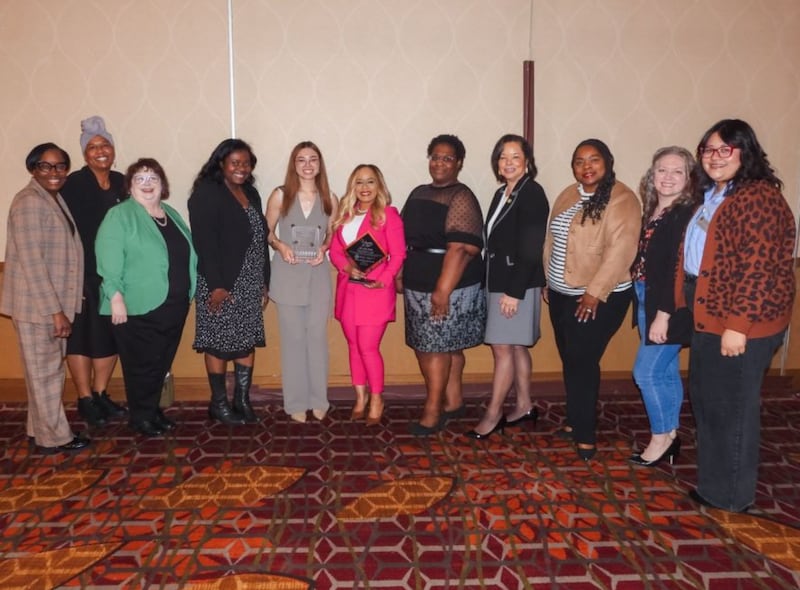 Waubonsee Community College employees gathered to honor Toya Webb, executive vice president and chief of staff, who was named a 2026 Woman of Power by the Quad County Urban League. The group also celebrated Waubonsee student Payton Burnett, who was presented with the Youth Empowerment Award.