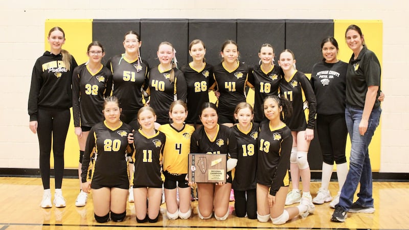 Putnam County seventh grade volleyball wins regional championship 