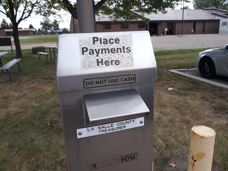 There is a payment box for La Salle County property taxes in the east parking lot of the La Salle County Governmental Complex, 707 E. Etna Road, Ottawa.