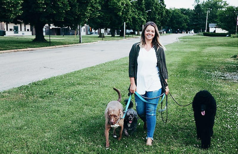 Vanessa Wahl of Rock Falls trains dogs to become more comfortable around their owners and other humans with her business, O'So Sharp. Having a dog at a big event, such as a wedding, can be less stressful if a dog can adapt to the surrounding. "You're going to be distracted on your big day, and you want your dog to be comfortable in a situation like that, where potentially they are around a lot of people," Wahl said.