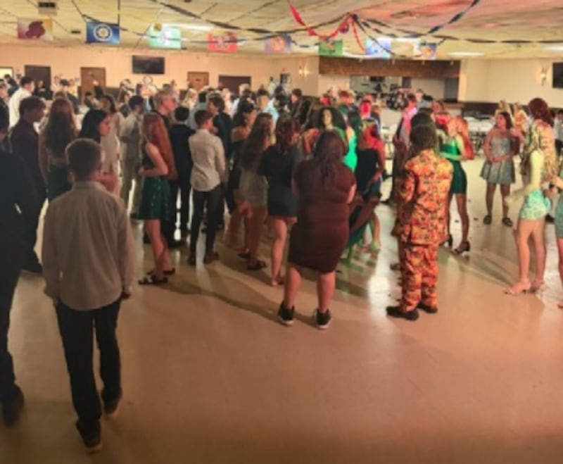 For the 43rd year the Elks of Oglesby Lodge #2360 has once again sponsored The Eighth Grade Ball. May 1, 2026 was a night that brought together 174 graduating students from nine smaller grade schools for a dress-up evening of music, dancing, refreshments, and fellowship.   Students from The Academy of St. Carlo Acutis, Oglesby Washington, Ottawa Marquette, Tonica, Lostant, Deer Park, Waltham, Dimmick, and Grand Ridge enjoyed dancing to the music offered by the DJ under their school flags hung from the ceiling of the hall.