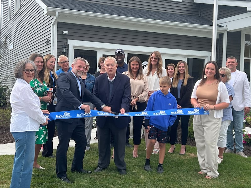 The Batavia Chamber of Commerce, city of Batavia officials and others celebrated Pulte Homes new Ashton Ridge subdivision with a ribbon cutting on Aug. 27, 2025.