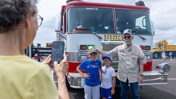 Photos: Community explores emergency vehicles at Peru's Touch a Truck event