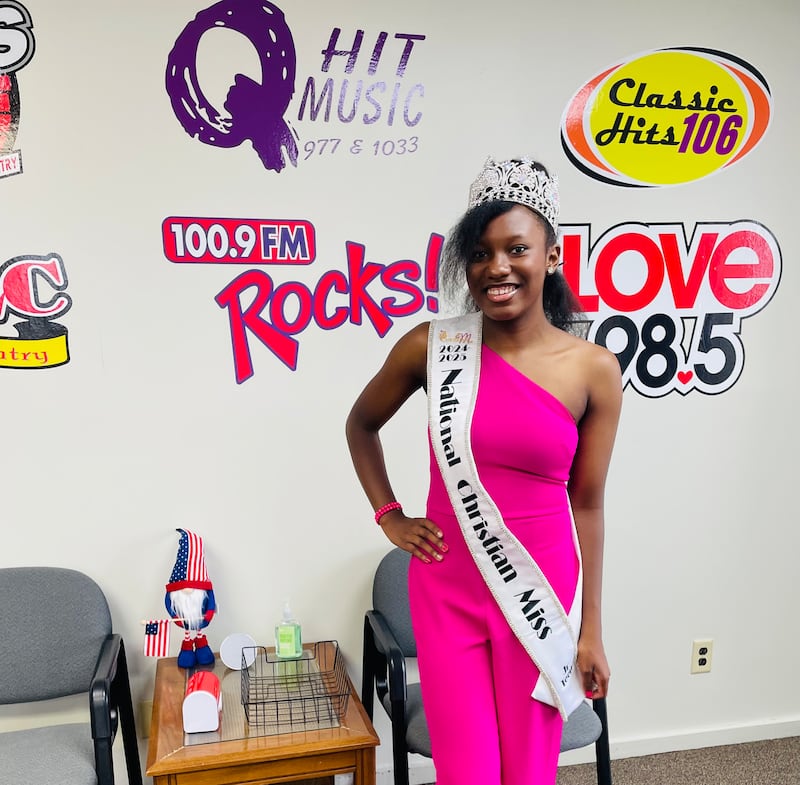 Myracle Johnson, the current National Christian Miss Jr. Teen