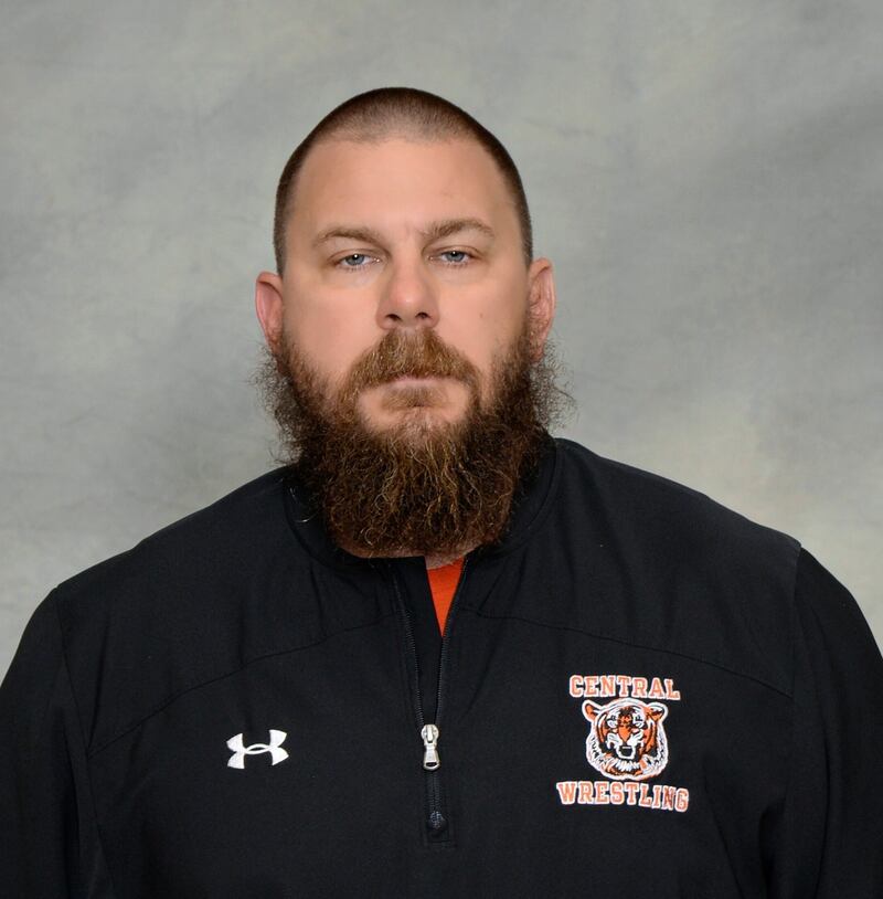 Crystal Lake Central wrestling coach Justen Lehr.