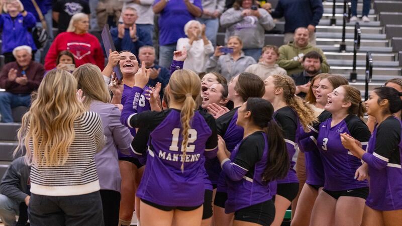 Photos: Manteno volleyball sweeps Seneca in the Class 2A Regional final