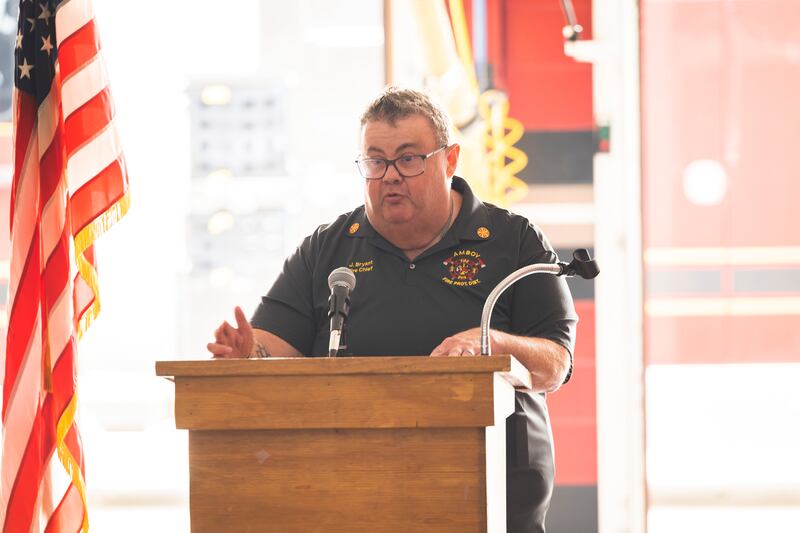2023 FILE: Retired Amboy fire chief Jeff Bryant speaks Tuesday, June 27, 2023 at the station. The Amboy Fire District is looking to expand their board from 3 to 5 members.