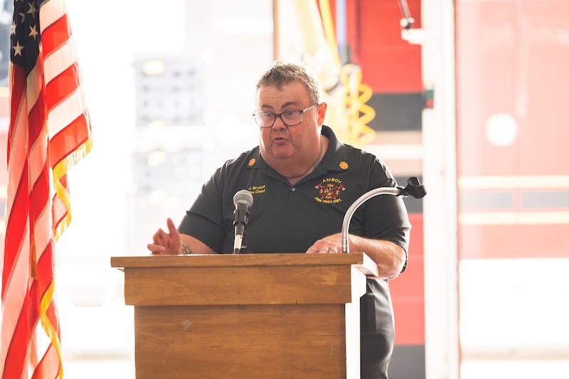 2023 FILE: Retired Amboy fire chief Jeff Bryant speaks Tuesday, June 27, 2023 at the station. The Amboy Fire District is looking to expand their board from 3 to 5 members.