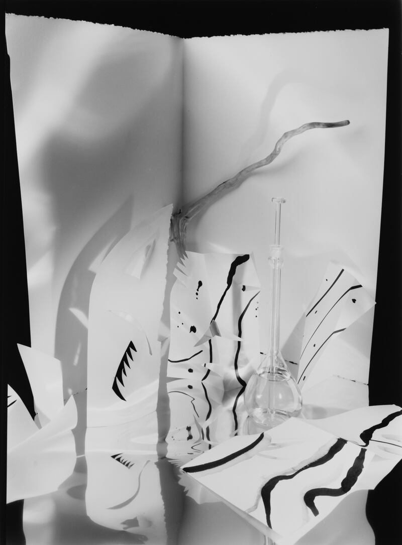 Les Allen's "Ink Between the Folds" is a handmade gelatin silver print. Sauk Valley Community College is hosting Dixon artist Les Allen for a new exhibit titled, 'The Shape of Light.' The exhibit is underway and ends Thursday, Nov. 20. An artist reception occurs at 12:30 p.m. to 1:30 p.m. on Nov. 20.