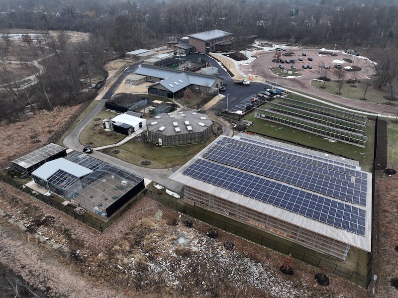 Aerial view of the new DuPage Wildlife Conservation Center, formerly known as the Willowbrook Wildlife Center Tuesday, Jan. 6, 2026 in Glen Ellyn. A new clinic and visitor center will treat thousands of injured, sick and orphaned animals a year.