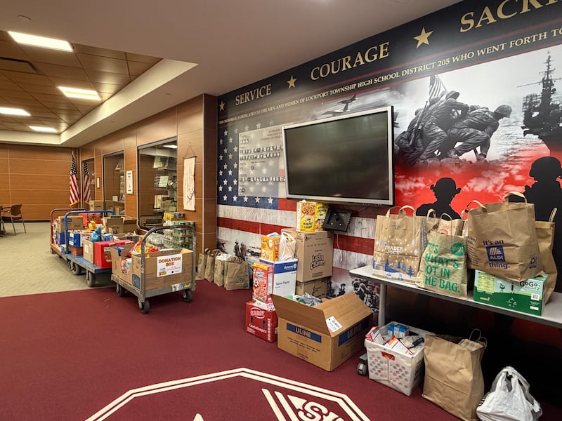 The Lockport Township High School District 205 Foundation will be holding a food drive from 10 a.m. to noon on Nov. 9, 2025 at the Lockport Township High School East Campus parking lot, 1333 E. 7th St.
