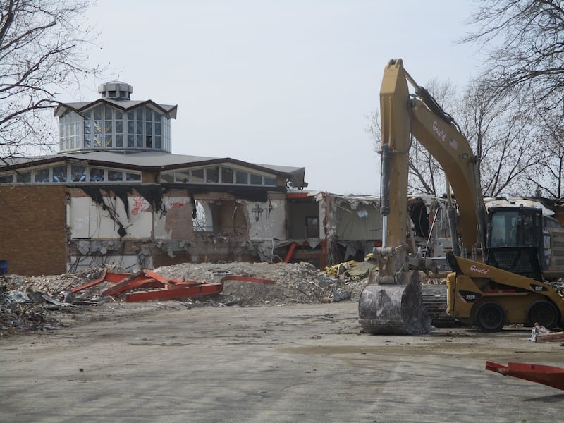 Demolition of the Our Lady of Angels Retirement Home will make for an on-campus football stadium at Joliet Catholic Academy if the Joliet Zoning Board of Appeals approves the plan. April 16, 2025