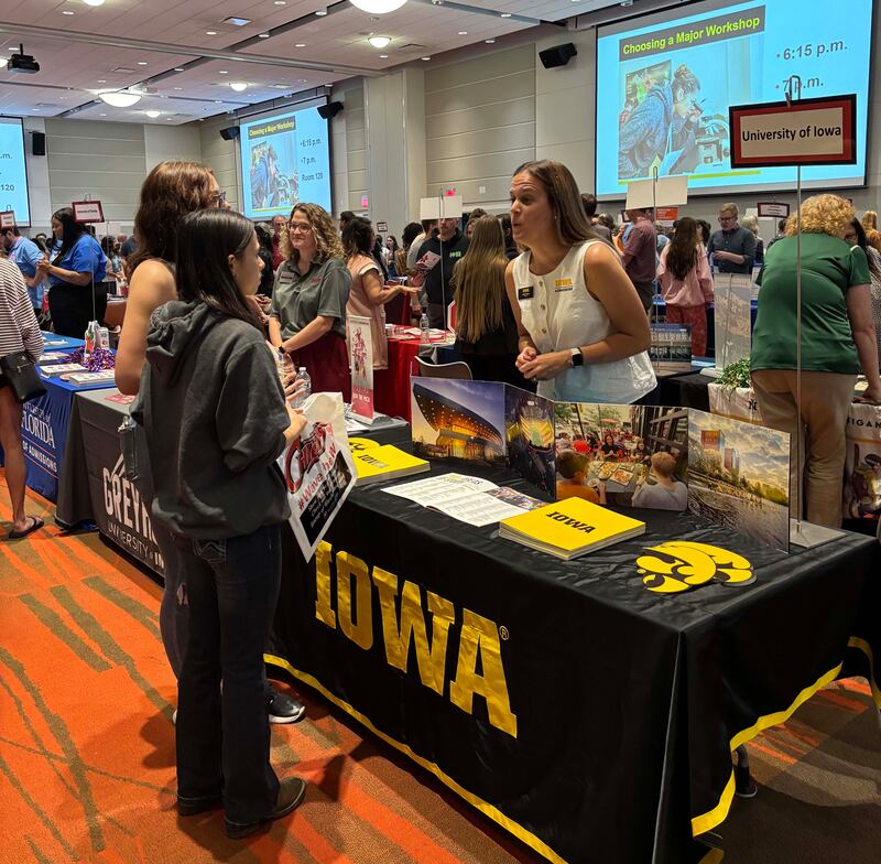 More than 100 colleges greeted prospective students during 'College Night' at Waubonsee Community College in Sugar Grove on Oct. 6.