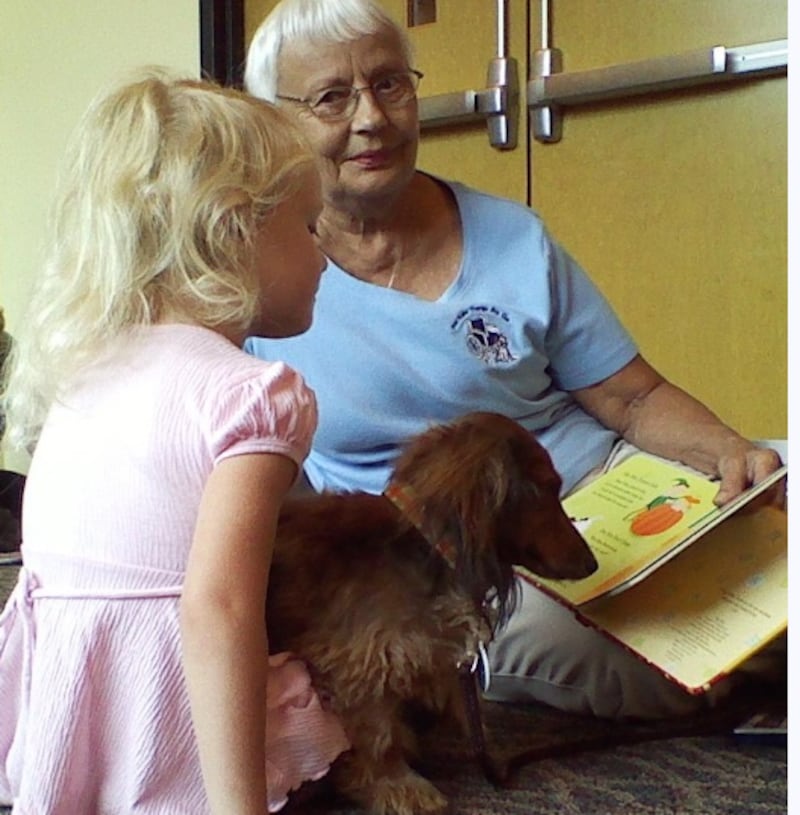 "Read With Paws" at the Yorkville Public Library provides therapy dogs to help children de-stress while developing a love of reading.