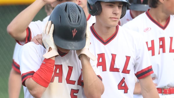 Photos: Hall baseball comes up short in 5-4 loss to Monmouth-Roseville in Class 2A Regional semifinals