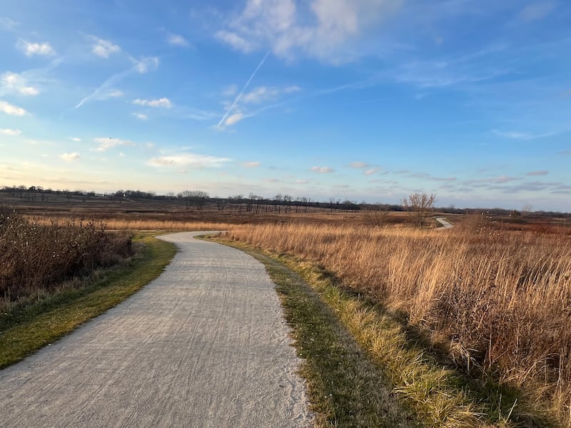 The West Branch DuPage River Trail is seen out of the West Branch Forest Preserve. The final piece of the regional trail will connect Blackwell Forest Preserve with West DuPage Woods.