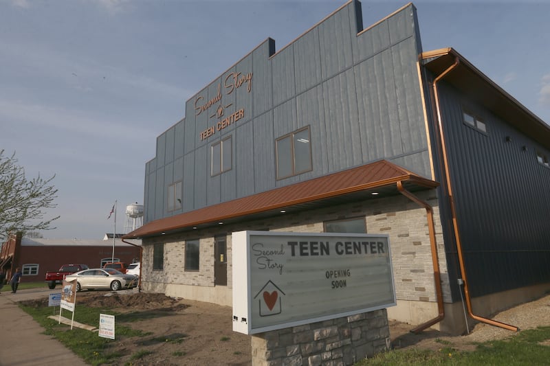 An exterior view of the Second Story Teen Center on Thursday, April 24, 2025 in Princeton. Donors were invited to see the new building. The center officially opens next Tuesday.