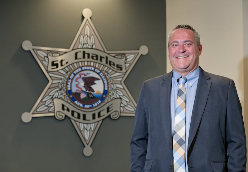 New St. Charles Police Chief Daniel Likens on Tuesday, Sep 2, 2025 in St. Charles.