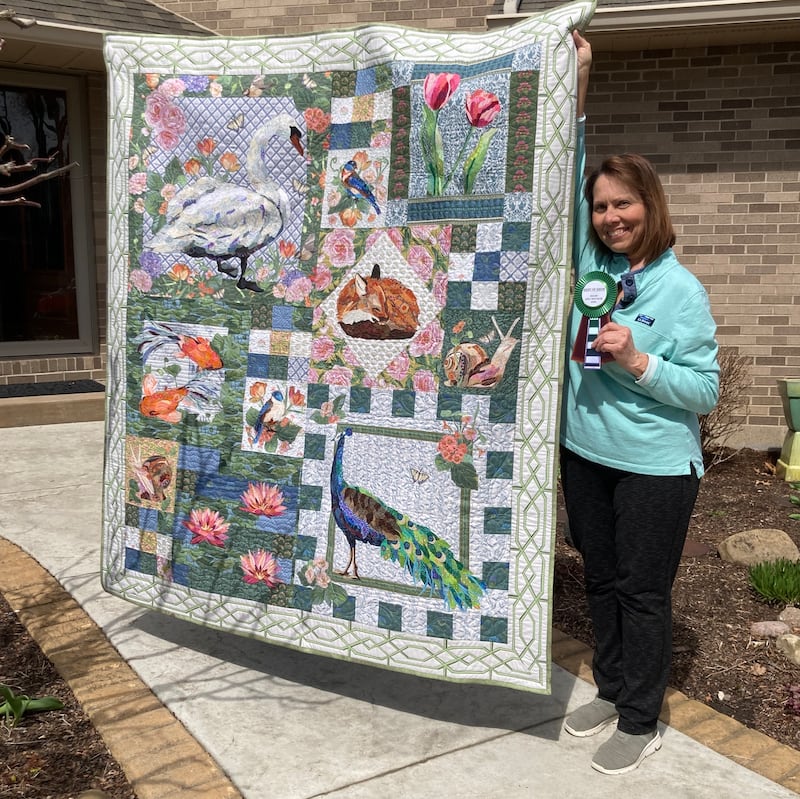 Local quilter Becky Berry was honored with the Best of Show Award at the Hands All Around Quilt Guild Quilt show April 5. Best of Show is the top award given to a quilt which has been voted as the favorite.
