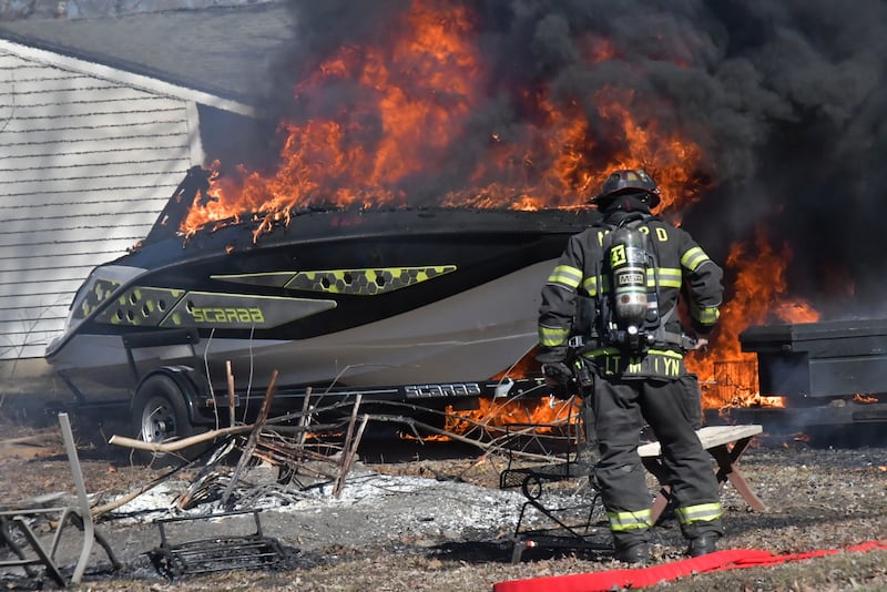 The McHenry Township Fire Protection District was called on Wednesday, Feb. 25, 2026, to a boat fire on the 3000 block of West Maryville Drive.