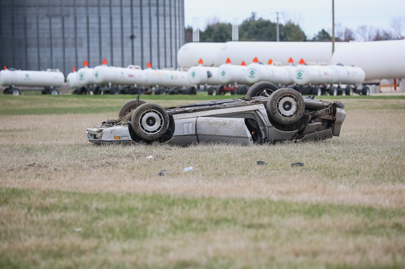 Harvard Fire Protection District responds to a fatal single-vehicle crash April 5, 2025 along Route 173 near Harvard.