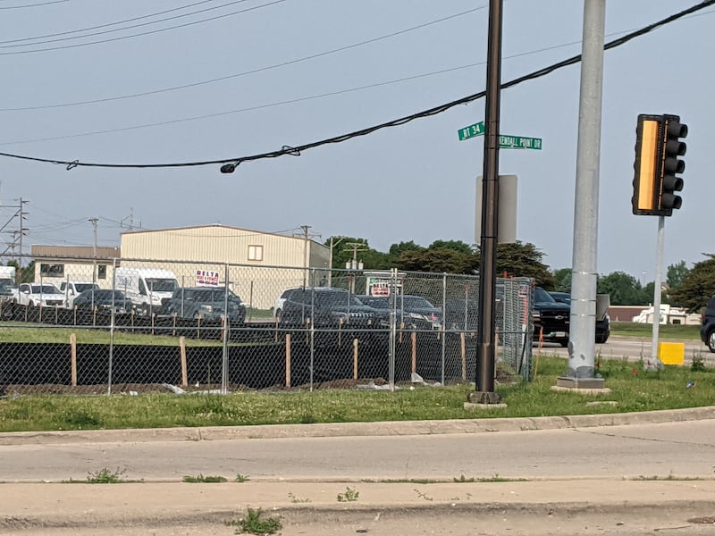 Work is set to start soon on a 12,500-square-foot grocery store to be built at the intersection of Route 34 and Kendall Point Drive in Oswego next to the Delta Sonic car wash and gas station. Fencing has been placed around the site.