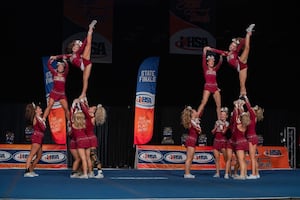 Morris Cheerleaders win IHSA 2A state championship