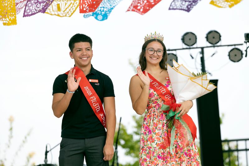 Emmanuel Arreola and Dasia Lewis were announced as Fiesta King and Queen Saturday, Sept. 13, 2025, at the Taste of Fiesta celebration in Rock Falls. The two earned a $1000 scholarship and will be featured in next Saturday’s Fiesta Days parade.