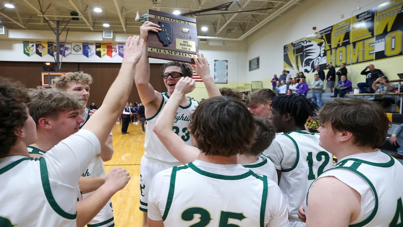Photos: Bishop McNamara vs. El Paso-Gridley, Class 2A Herscher Regional championship boys basketball