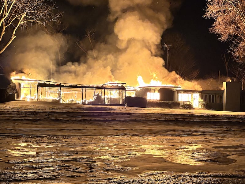 A home in rural McHenry was destroyed in a fire in the early morning hours of Saturday,  Jan. 24, 2026. McHenry Township Fire Protection District firefighters worked in windchills reaching -30 degrees, according to officials.