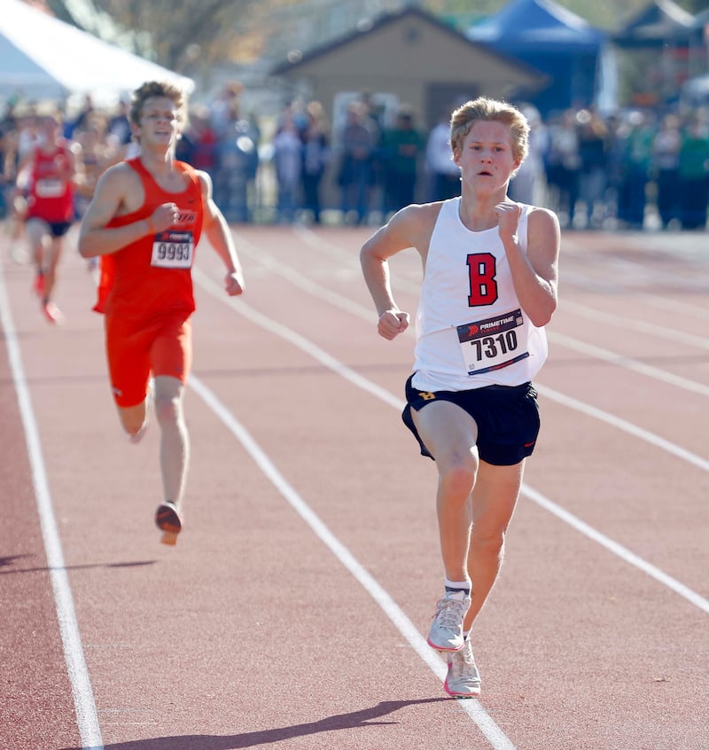 Edward Polaski Batavia during the IHSA Class 3A Lake Park cross country sectional Saturday, Nov. 2, 2024 in Roselle.