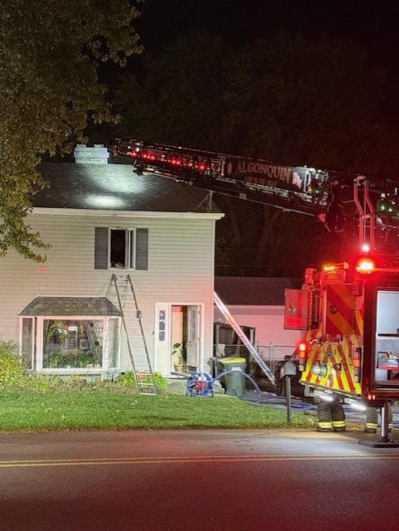 The Algonquin-Lake in the Hills Fire Protection District responded to a early morning house fire Monday in Lake in the Hills