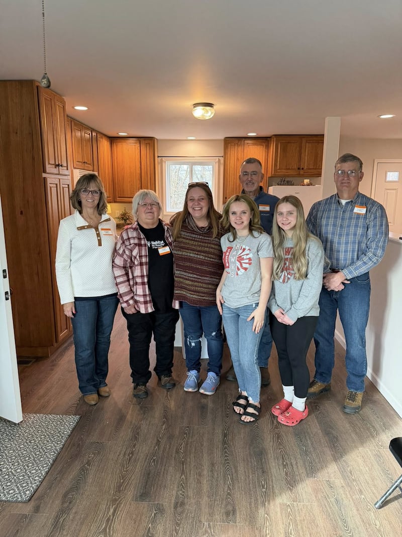Habitat for Humanity of Ogle County hosted a home blessing and open house for its most recent build at 117 Prairie Moon Drive in Davis Junction.