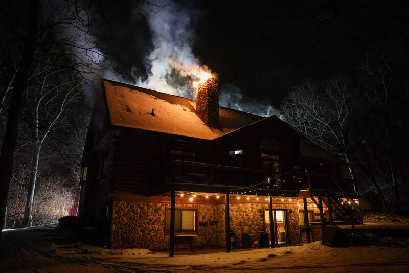 A resident was treated for smoke inhalation and a home was uninhabitable after a fire near Marengo Jan. 24, 2026.