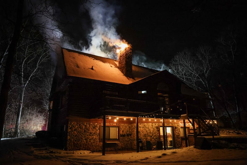 A resident was treated for smoke inhalation and a home was uninhabitable after a fire near Marengo Jan. 24, 2026.