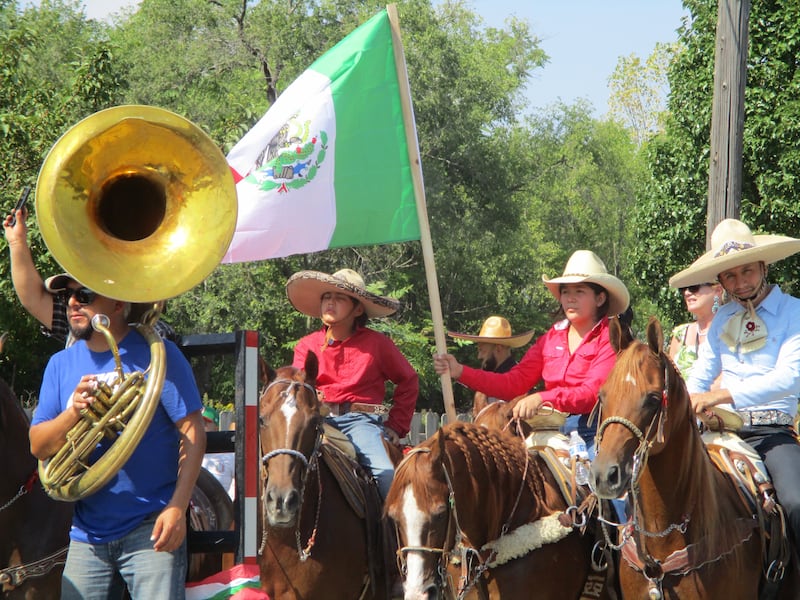 Caballeros, horses, musicians and floats and more were part of the Mexican Independence Day Parade in Joliet on Saturday, Sept. 16, 2021.