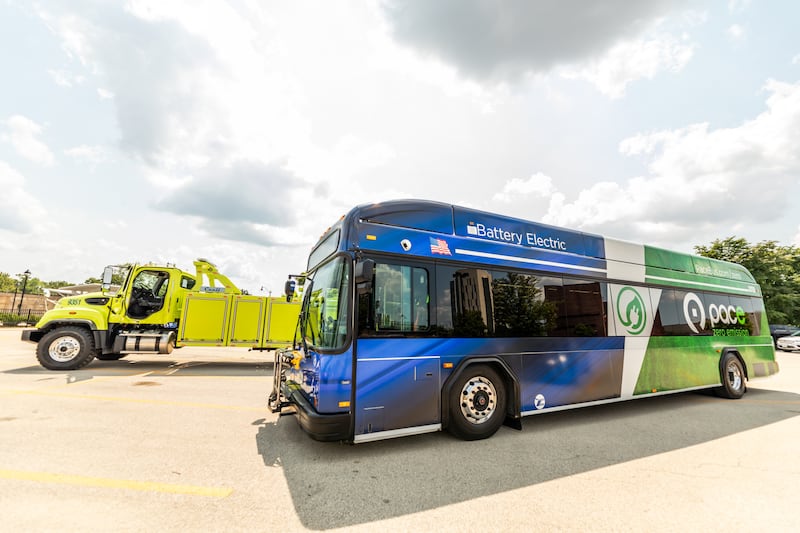 Activate Joliet, hosted by Pace on Aug. 3, 2024, offers attendees the opportunity to explore Pace vehicles.