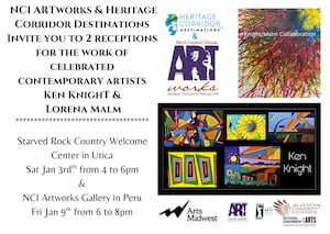 Utica Welcome Center to host works by contemporary artists Ken Knight and Lorena Malm