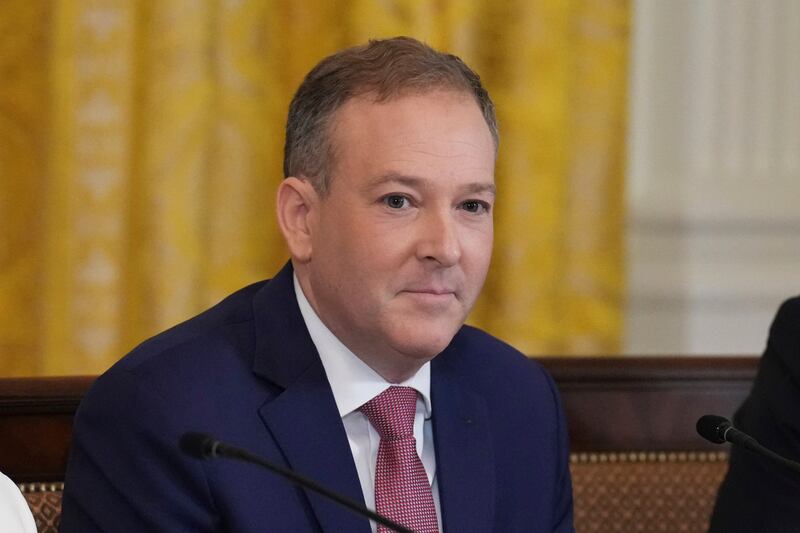 FILE - EPA Administrator Lee Zeldin attends a Make America Healthy Again (MAHA) Commission Event in the East Room of the White House, Thursday, May 22, 2025, in Washington. (AP Photo/Jacquelyn Martin, File)