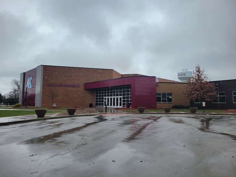 Kankakee High School is closed Wednesday, March 11, 2026, and will remain closed the rest of the week in the aftermath of Tuesday's storms. School officials said KHS bore the brunt of the storm damage.