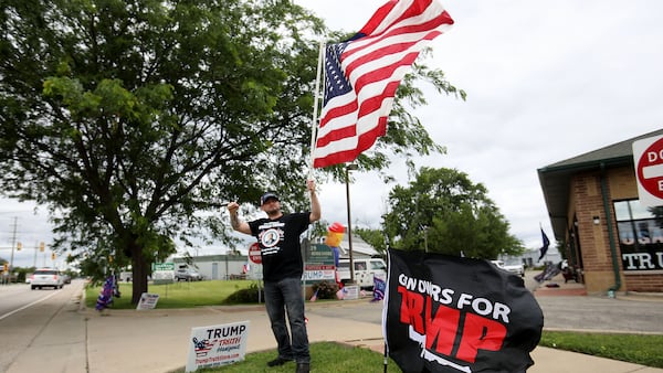 Photos: President Trump's birthday celebrated in Crystal Lake