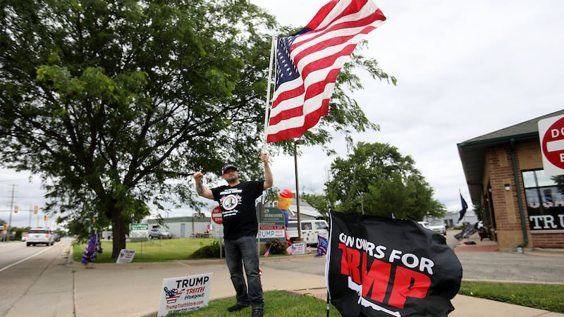 Photos: President Trump's birthday celebrated in Crystal Lake