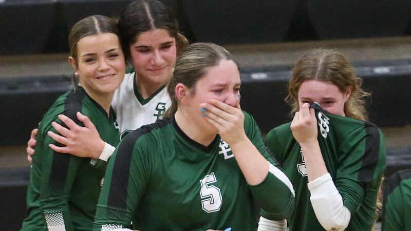 Photos: St. Bede volleyball falls to Orion in the Class 1A Regional semifinals