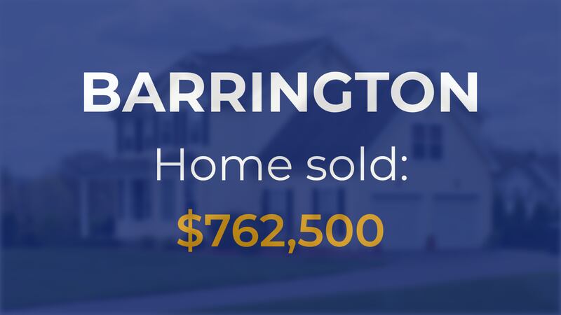 Barrington: Single-family home goes for $762,500