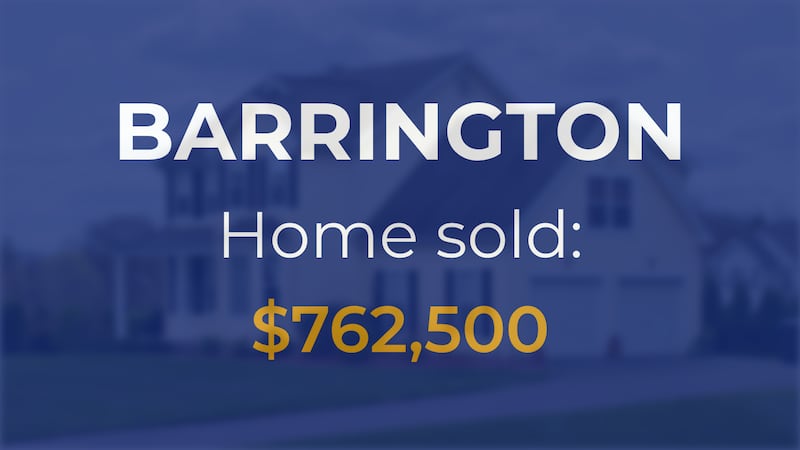 Barrington: Single-family home goes for $762,500