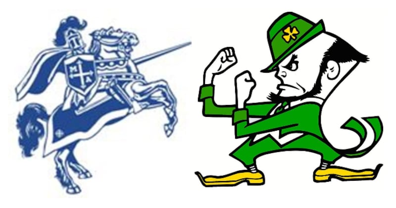 Marquette Academy and Seneca logos together